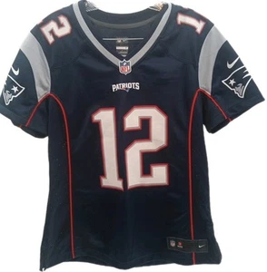 Nike On Field Mrs. Tom Brady Jersey Women's Large Blue New England Patriots - Picture 1 of 9