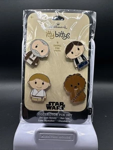 NEU Hallmark Itty Bittys Star Wars Sammler 4 Emaille Pin Set Neu in Verpackung - Bild 1 von 2