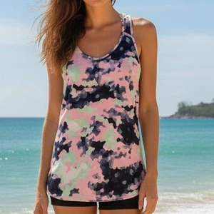 Lululemon Vent it Out Singlet Clouded Dreams Multi White Tank *Sm/Med - Bild 1 von 10