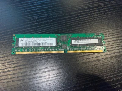 Micron MT18VDDF12872G-335D3 1GB PC-2700 DDR-333 SDRAM ECC Server Memory - Image 1 of 2