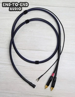 Turntable Tonearm Cable | Mogami Cable, Gold 5-Pin DIN to Dual Gold RCA or XLR - Image 1 of 4