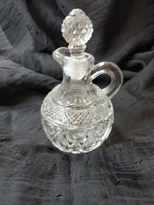 Vintage MCM Imperial Glas Cape Cod Klarglas Cruet & Stopfen Made In Ohio USA - Bild 1 von 11