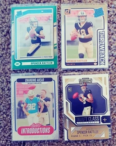 Lote 4 Donruss Green Press Proof 2024 Spencer Rattler Rookie - Imagen 1 de 2