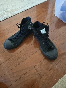 Converse Chuck Taylor All Star einfarbig schwarz Canvas Damen 13 Herren 11 - Bild 1 von 6