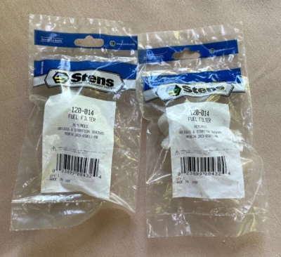 (2) Filtro de combustible STENS 120-014 reemplaza Briggs Stratton 394358S NUEVO STOCK ANTIGUO 9-3 Foto 1 de 3