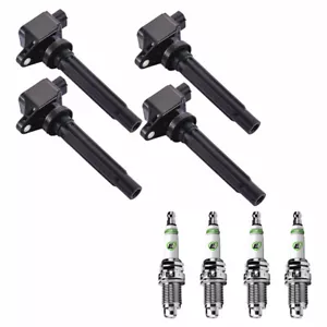 UF562 Ignition Coils + E3 Spark Plugs for Suzuki SX4 07-09 L4 2.0L - Picture 1 of 6