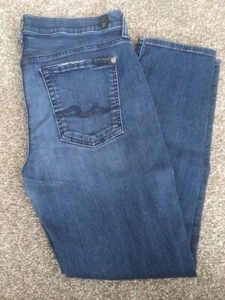 7 For All Mankind Josephina Skinny Boyfriend kurze Damenjeans Größe 30 - Bild 1 von 11