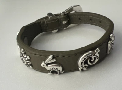 Pulsera de cuero Brighton Desert Friends Bandit verde oliva Foto 1 de 4