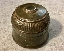 Antique Tibetan Offering Box Hand Made Copper Base & Lid poss Nepal  North India