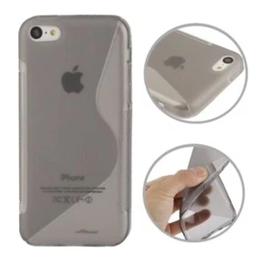 Etui na telefon TPU Case na telefon komórkowy Apple iPhone 5C szare - Zdjęcie 1 z 4