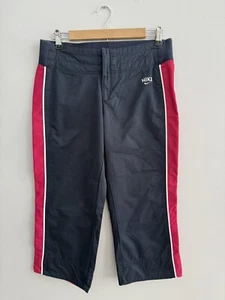Nike Capri Nylon Blend Cropped Golf Pants In Blue & Pink Women’s Sz M Or 8 - 10 - Picture 1 of 10