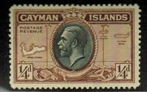 Kaimaninseln SG96 1/4 d King George V postfrisch 1935 Briefmarke aufklappbar kostenloser US-Versand - Bild 1 von 2