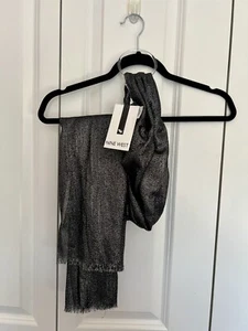 Nine West schwarz metallic silber Schal Halstuch Pashmina - neu mit Etikett - Bild 1 von 9
