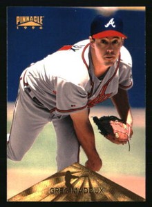 Greg Maddux 1996 Pinnacle #1 Baseball Card