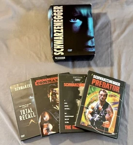 Arnold Schwarzenegger, PREDATOR, TOTAL RECALL, COMMANDO, RUNNING MAN Box Set 4 - Picture 1 of 3