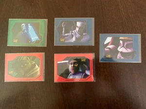 2008 STAR WARS CLONE WARS MAGNETIC TRADING CARDS INSERTS LOT OF 5 - Picture 1 of 6