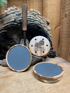 Custom Easy Grip Ambrosia Maple Slate over Glass Friction Pot Turkey Call - Picture 1 of 1