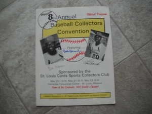1983 8th Annual Collectors Convention Program StL Sports Collectors Club Show - Picture 1 of 3