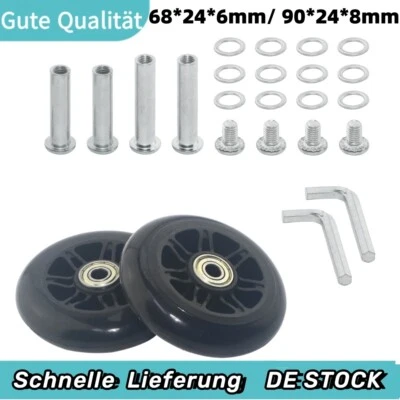 2x Suitcase Wheels Replacement Wheels Rubber Wheels Wheels Mute Luggage Suitcase Spare Wheels - Image 1 of 4