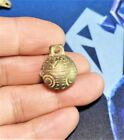 Vintage Fine Chinese Brass Dog or Cat Neck Bell #3703