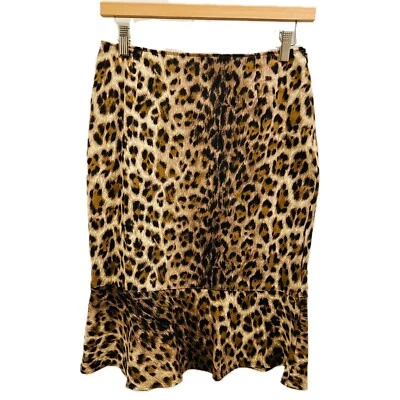 Falda Moschino Estampado Leopardo Talla 8 Vintage Y2K Animal Mobwife Años 90 Foto 1 de 4