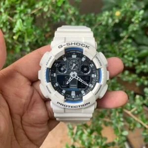 Casio G-Shock GA-100B-7A Mate Blanco Resina Analógico Digital Hombre Reloj De... - Imagen 1 de 9