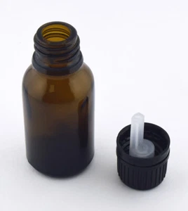 Botella de vidrio ámbar 156 15 ml con cuentagotas Euro - Imagen 1 de 1