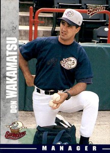 2000 Erie Seawolves Multi-Ad #25 Don Wakamatsu Manager Baseball Card