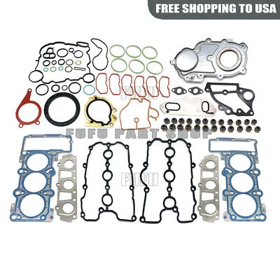 Juego de juntas de cubierta de válvula de culata de motor OE para AUDI S4 S5 Q7 3.0 TFSI Foto 1 de 4