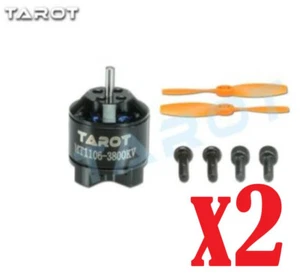 2 Pcs Tarot MT1106 3800KV Motor For 120 130 150 Racing Multicopter - TL150M2x2 - Picture 1 of 3