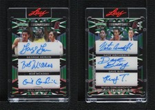 2023 Leaf Vibrance Signatures 6 Green Prismatic /7 George Gervin Bob McAdoo Auto
