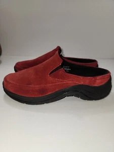 L.L. Zapatos sin cordones Bean talla 8 de gamuza roja para mujer 8 comodidad media VN#05330 - Imagen 1 de 5