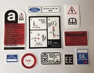 Calcomanías de bahía de motor Ford Orion 1983 - 1986 1.6i Ghia - mejores y más baratos - Imagen 1 de 1