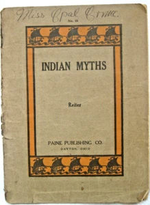1909 Softcover-Buch "INDISCHE MYTHEN" von Reiter, Paine Publishing, Dayton. Ohio - Bild 1 von 12