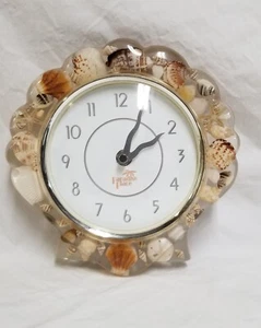 Paradise Place Seashell Wall Hanging Clock - Picture 1 of 8