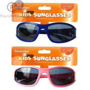 2 gafas de sol azules/2 rosas a nivel de ojales para niños UV400 (C-40) - Imagen 1 de 1