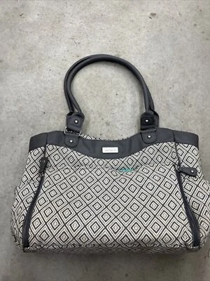 Carter's Stylish Gray Diaper Large Bag Tote - Image 1 of 4