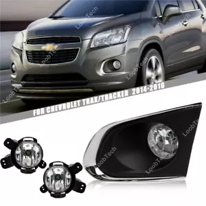 For Chevy Trax 14-17 Halogen Fog Light Bumper Frame Cover Daytime Running Light - Bild 1 von 9