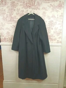 Vintage Saks Fifth Avenue Regency Cashmere Trench Coat Long Double Breasted 2XL - Picture 1 of 14
