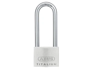 ABUS Mechanical - 64TI / 50mm TITALIUM ™ Vorhängeschloss, 80 mm langer Schäkel