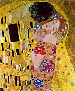Gemälde Erotik Umarmung Giclée Iris Druck Reproduktion Leinwand ungerahmt - Bild 1 von 2
