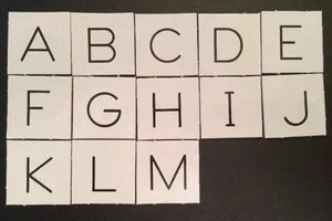 I Know My ABCs Book Capital & Lower Case Letter Replacement Alphabet Set/13 A-M - Picture 1 of 12