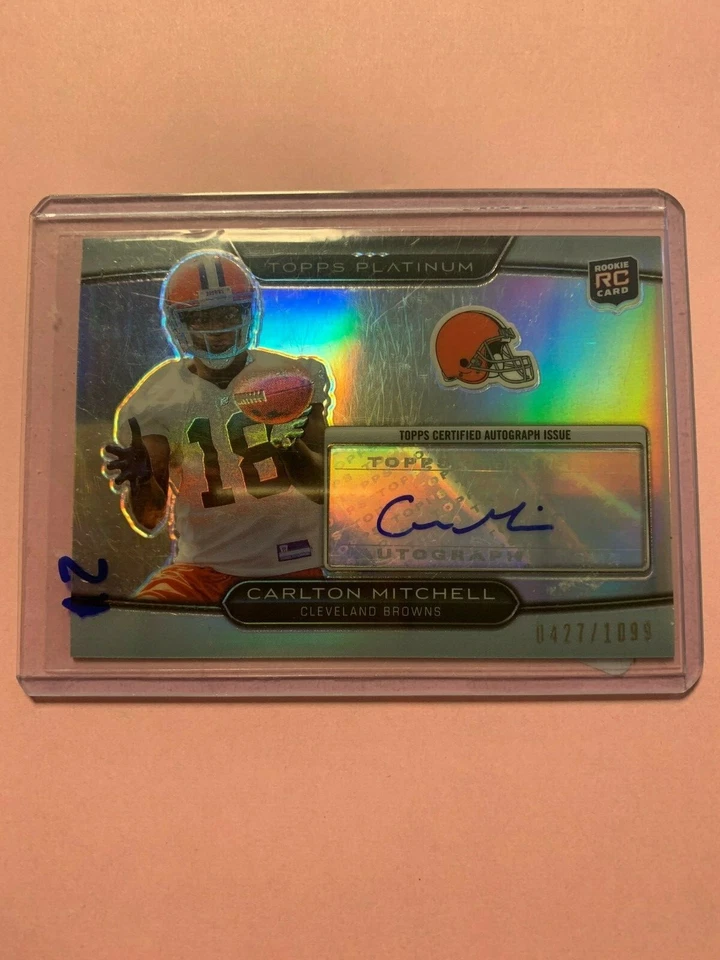 A1500 - 2010 Topps Platinum Rookie Autograph #61 Carlton Mitchell/1099 - Image 1 of 1