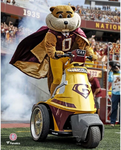 Minnesota Golden Gophers Unsigned Goldy Gopher Pre-Game 8" x 10" Photo Cover