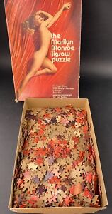 Vintage 1973 Marilyn Monroe Jigsaw Puzzle 500 Pcs 1952 Calendar Tom Kelly 24"x18