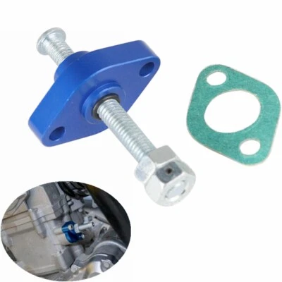 Tensores de cadena de leva manuales azules para Yamaha SV 650 Kawasaki KLX 400 Suzuki Honda Foto 1 de 4