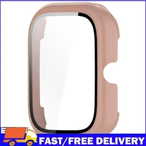 PC Watch Bumper Case with Tempered Glass for Honor Choice Haylou Watch (Pink) - Zdjęcie 1 z 11