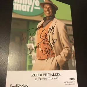 Rudolph WALKER / Patrick TRUEMAN  Original EASTENDERS  hand signed picture - Picture 1 of 3