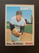 1970 Topps Baseball Card # 519 Don McMahon - EXMT+