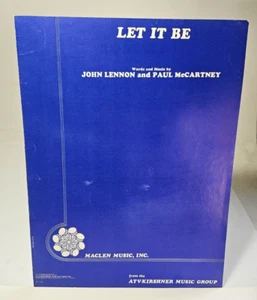 LET IT BE - LENNON & McCARTNEY SHEET MUSIC -Vintage 1970 - Picture 1 of 4